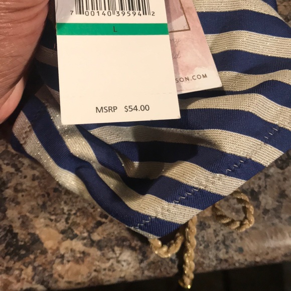 Jessica Simpson Striped Swimwear Bottoms - Picture 8 of 8